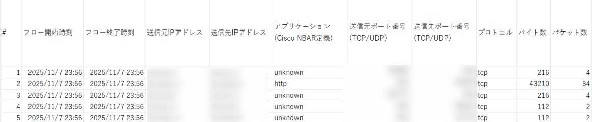 フローコレクター画面_CSVファイル